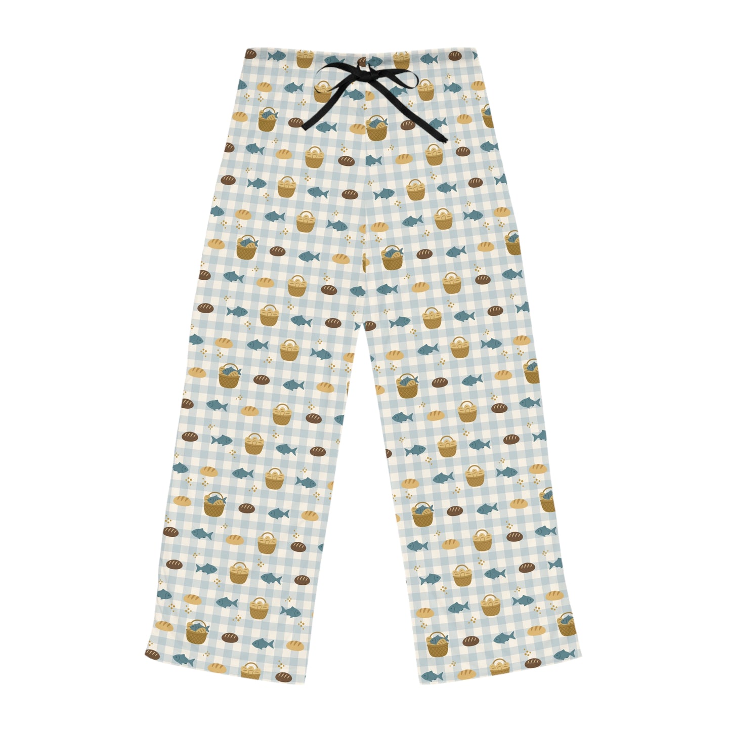 Women’s Blessing Pyjama Pants | Fishes & Loaves (Blue)