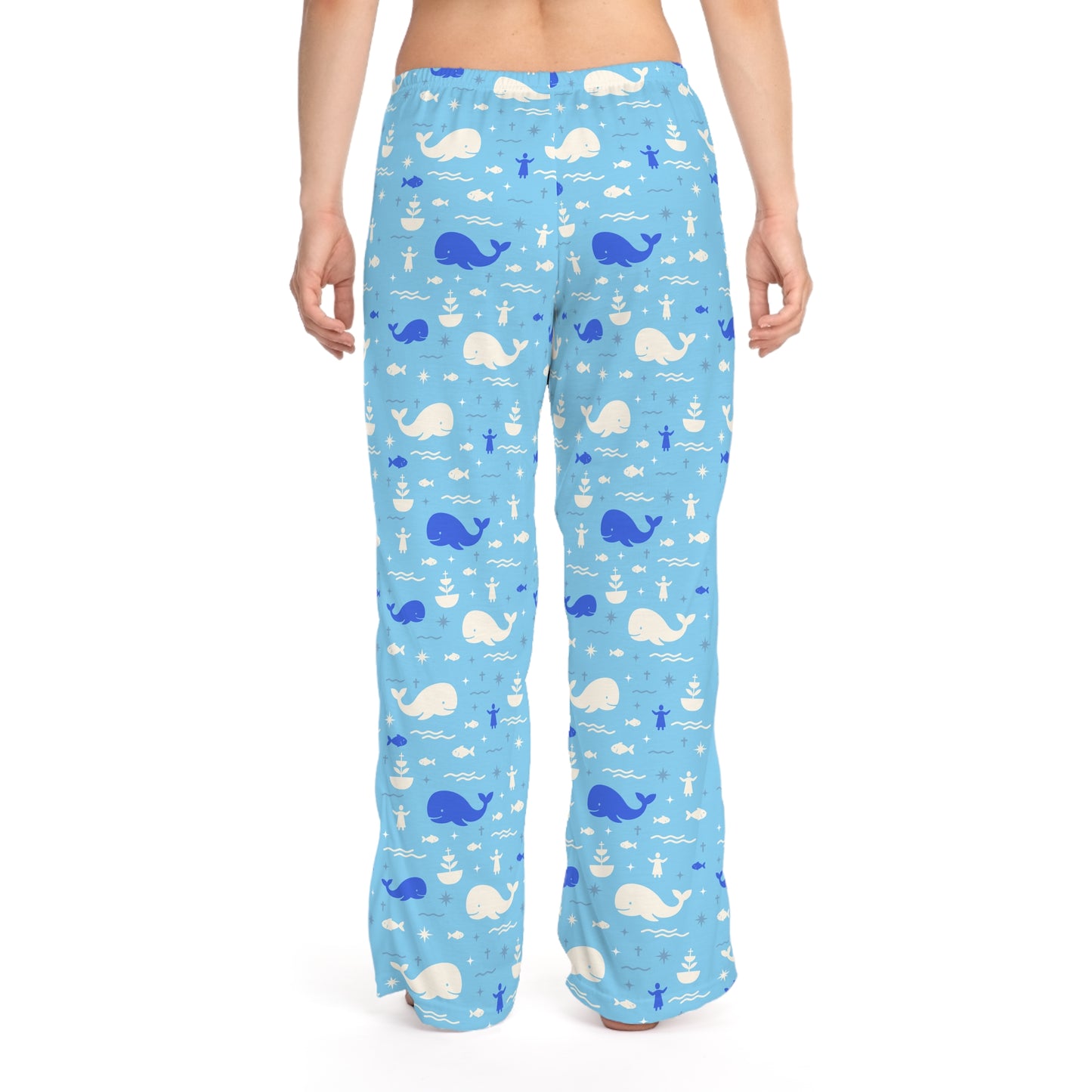 Women’s Blessing Pyjama Pants | Jonah & the Whale (Blue)
