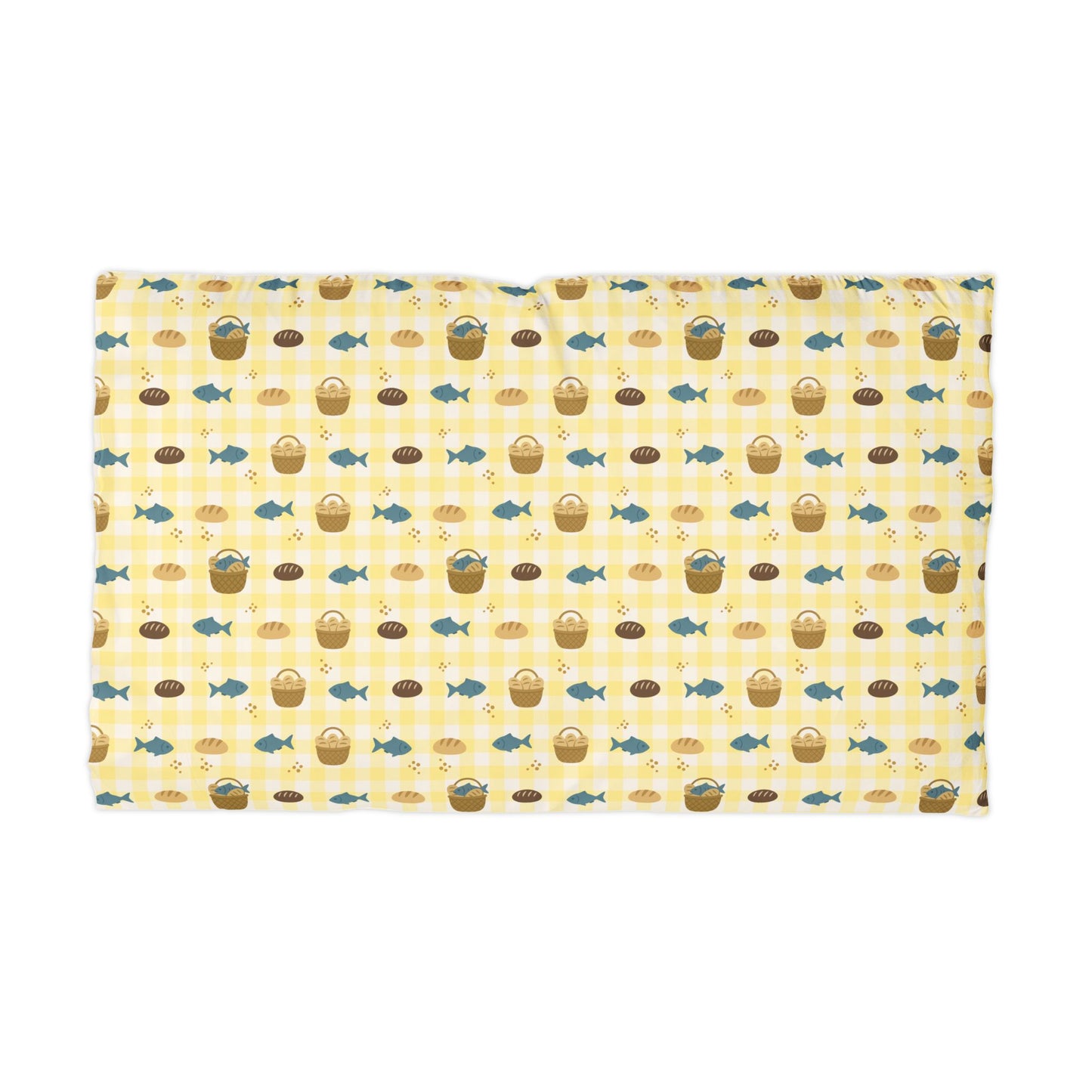 Abundance Pillowcase | Fishes & Loaves (Yellow)
