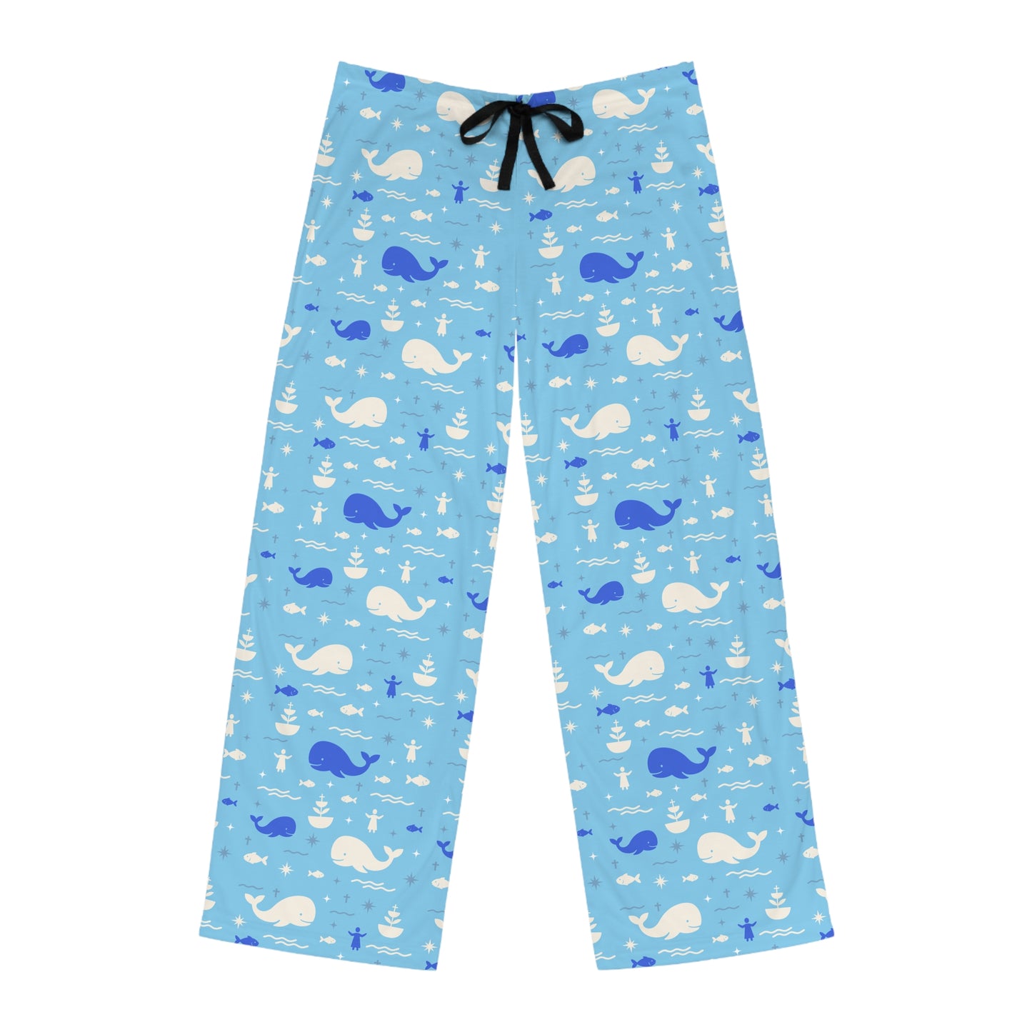 Men’s Blessing Pyjama Pants | Jonah & the Whale (Blue)