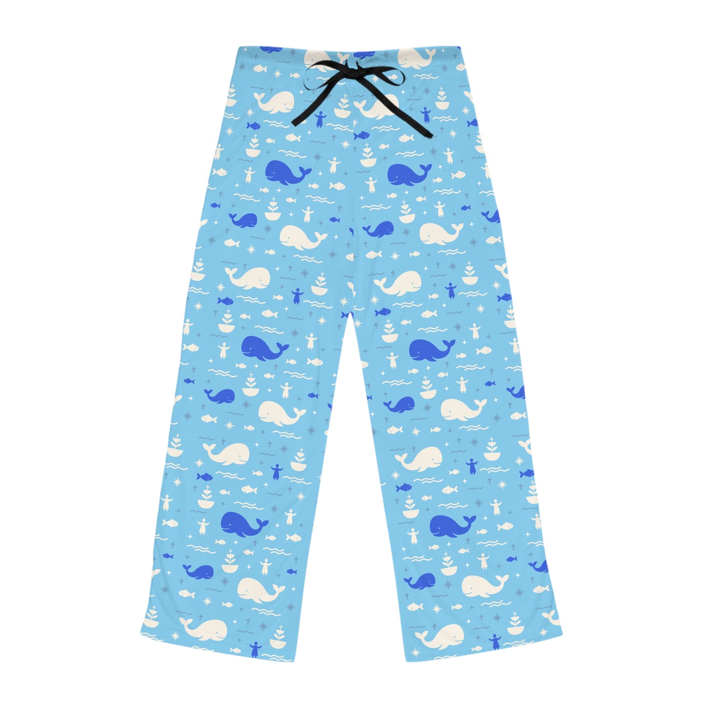 Women’s Blessing Pyjama Pants | Jonah & the Whale (Blue)