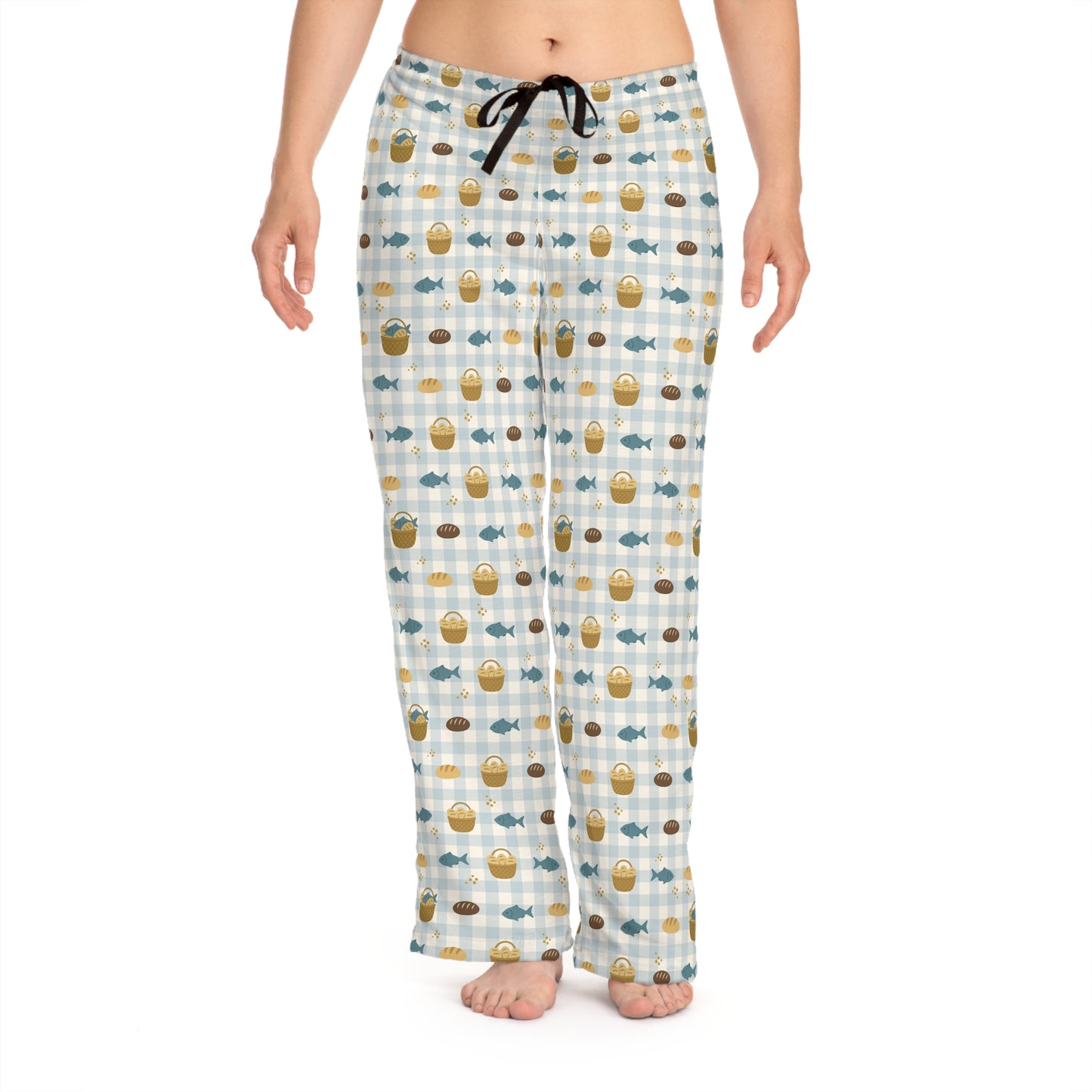 Women’s Blessing Pyjama Pants | Fishes & Loaves (Blue)
