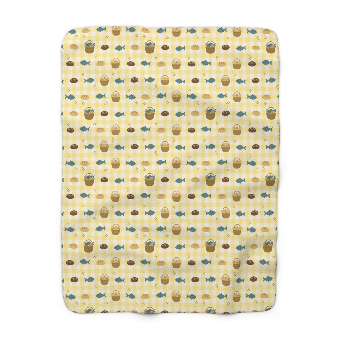Haven Sherpa Blanket | Fishes & Loaves (Yellow)