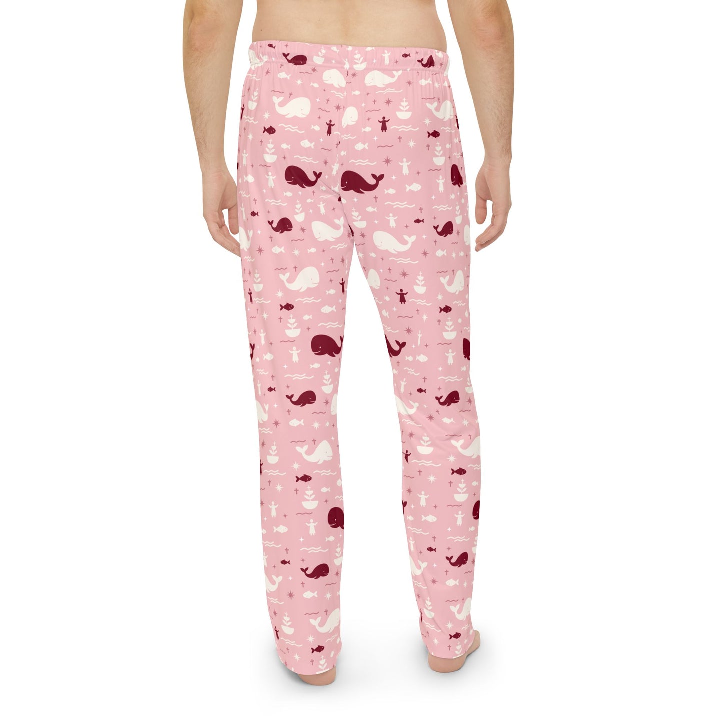 Men’s Blessing Pyjama Pants | Jonah & the Whale (Pink)