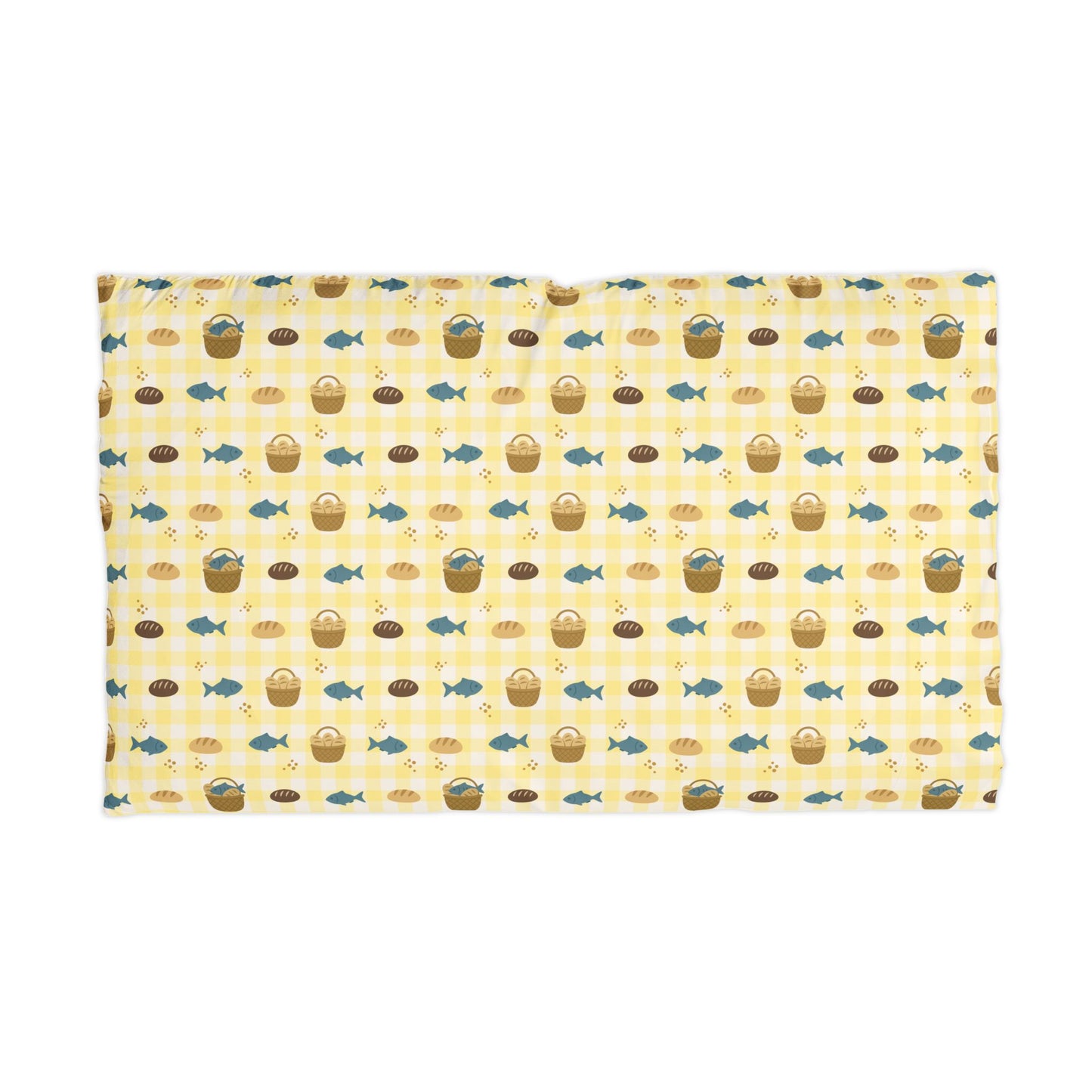 Abundance Pillowcase | Fishes & Loaves (Yellow)