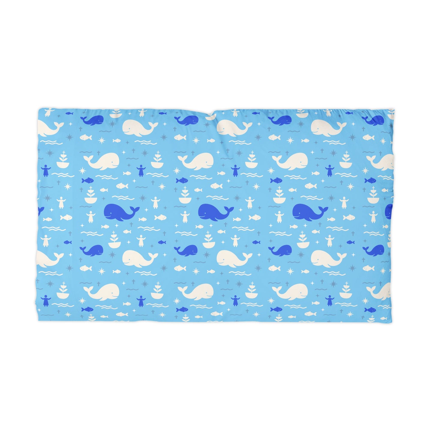 Abundance Pillowcase | Jonah & the Whale (Blue)