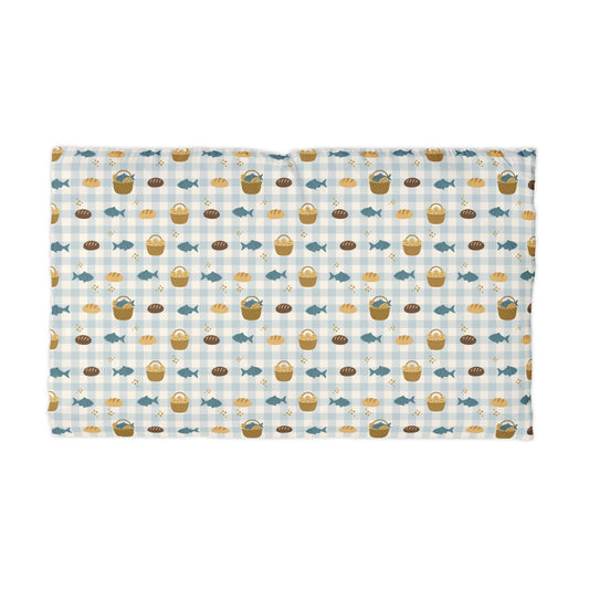 Abundance Pillowcase | Fishes & Loaves (Blue)