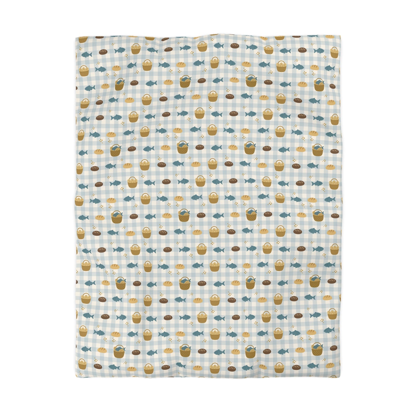 Sanctuary Duvet Cover | Fishes & Loaves (Blue)