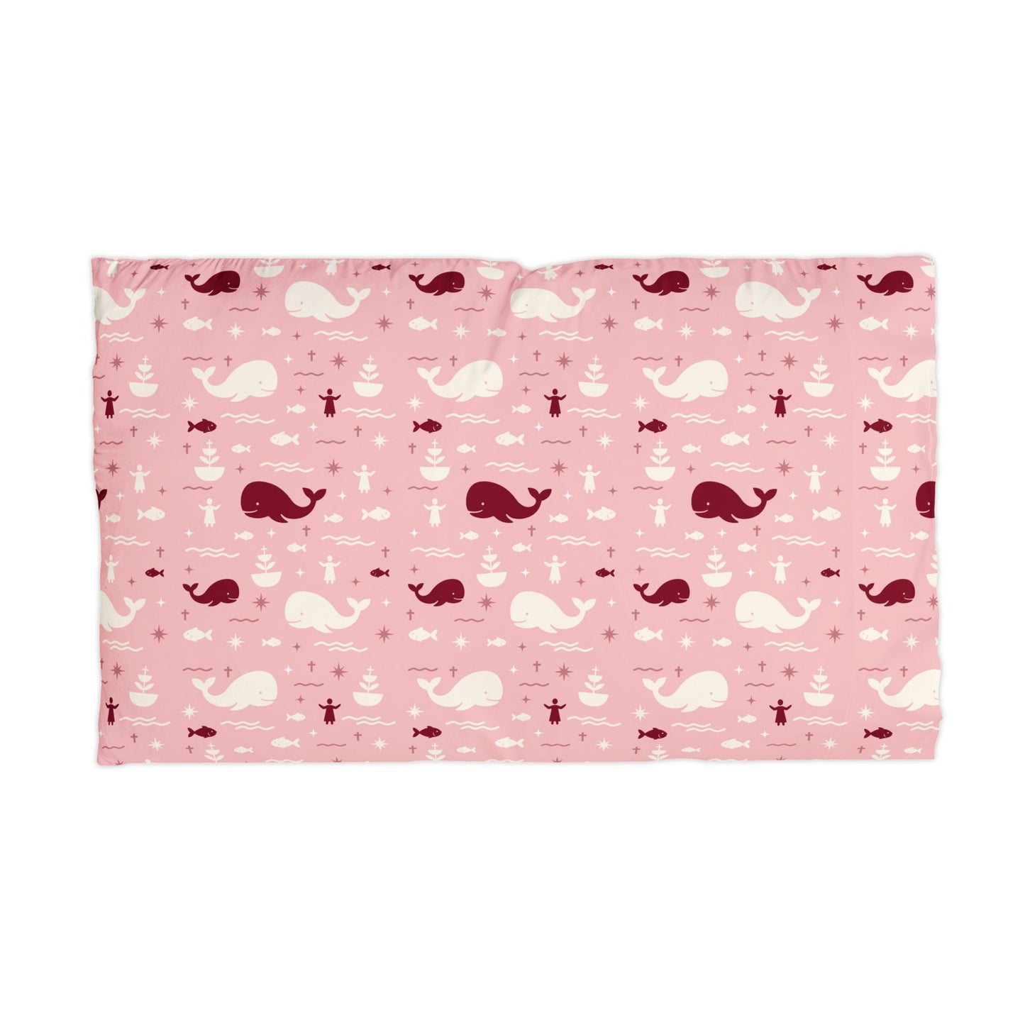 Abundance Pillowcase | Jonah & the Whale (Pink)