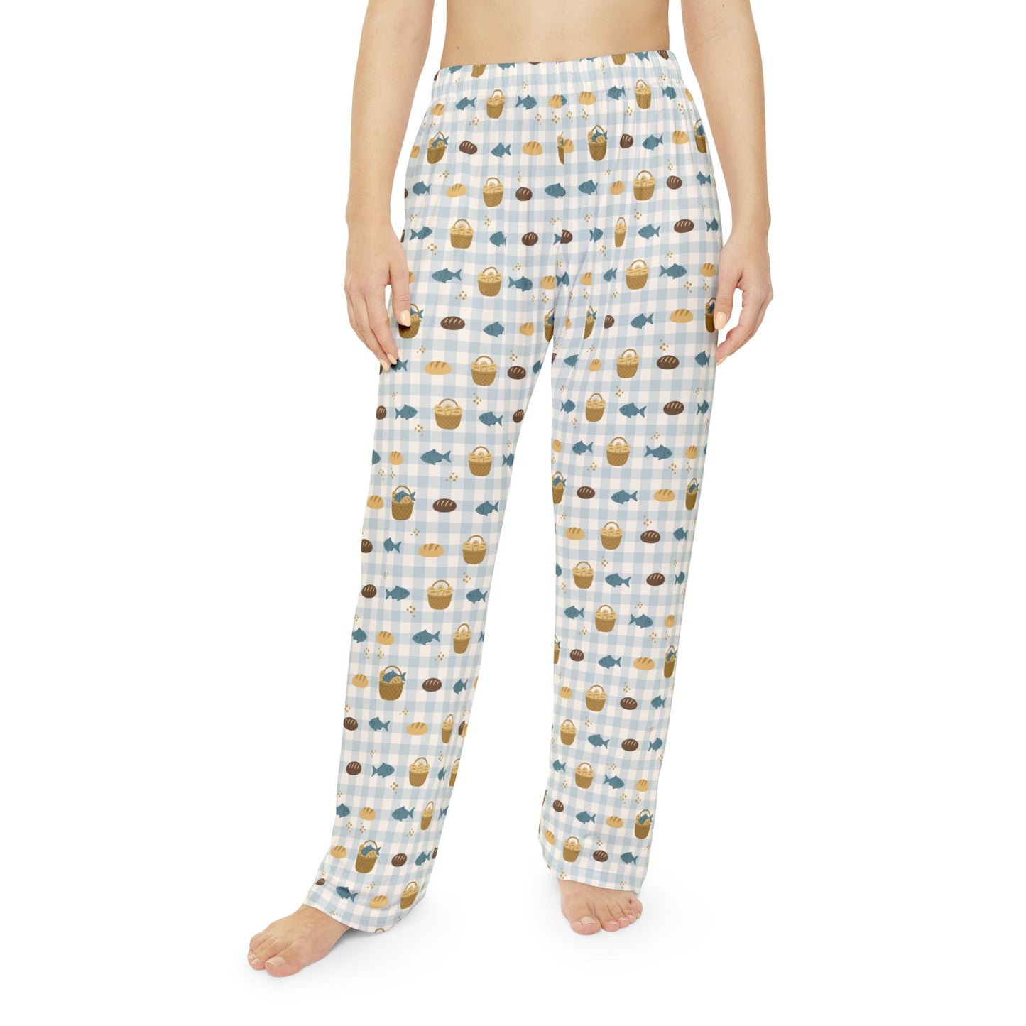 Women’s Blessing Pyjama Pants | Fishes & Loaves (Blue)
