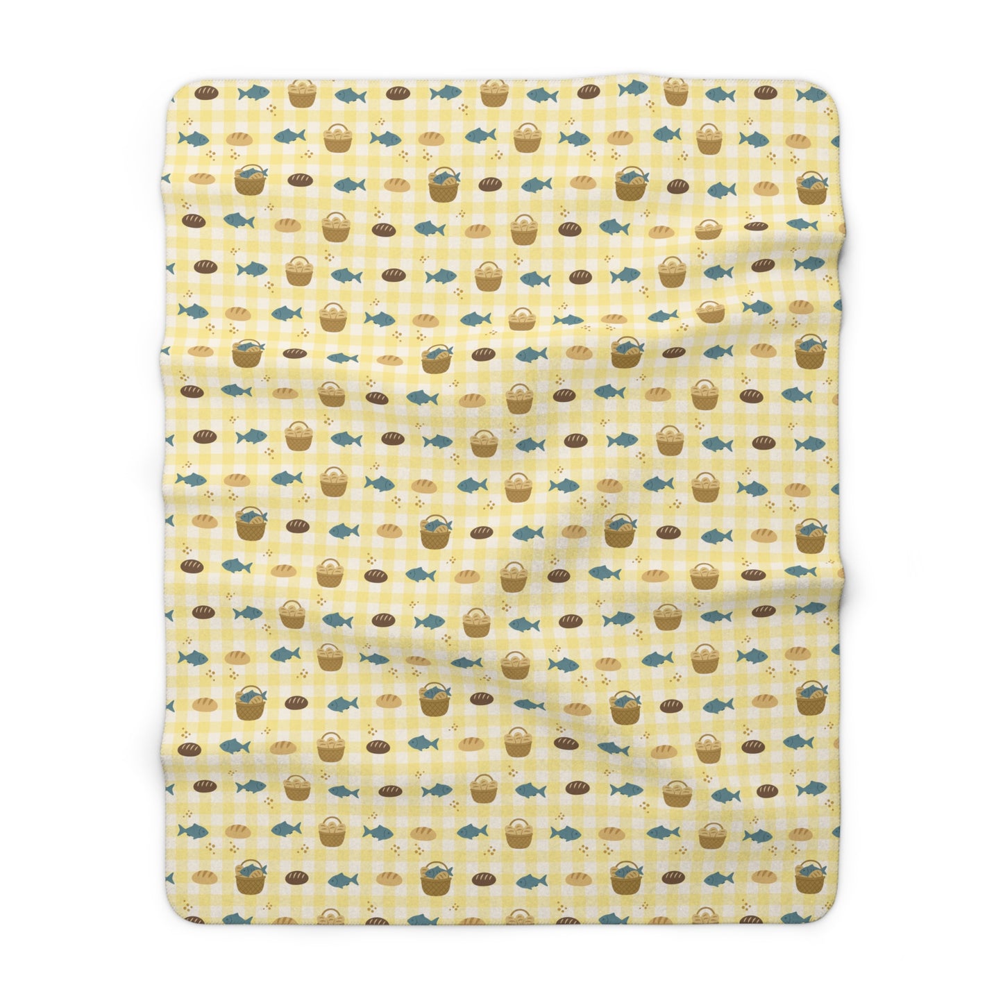 Haven Sherpa Blanket | Fishes & Loaves (Yellow)