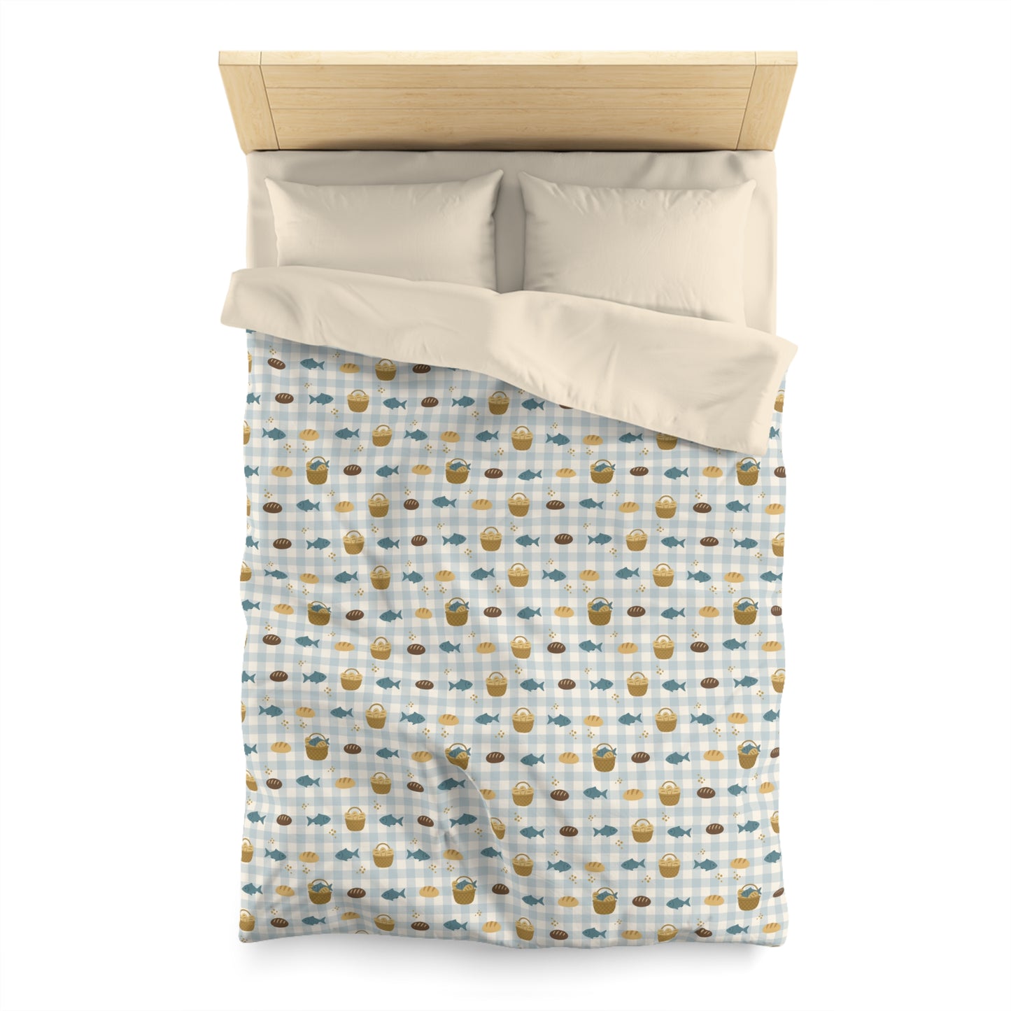 Sanctuary Duvet Cover | Fishes & Loaves (Blue)