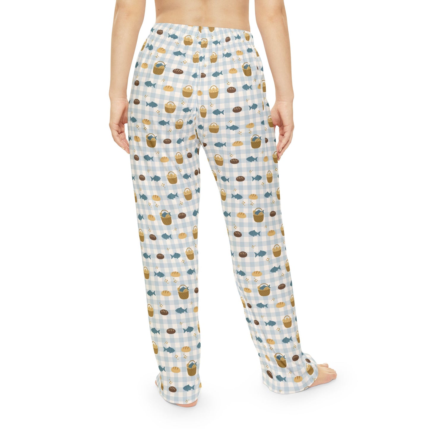 Women’s Blessing Pyjama Pants | Fishes & Loaves (Blue)