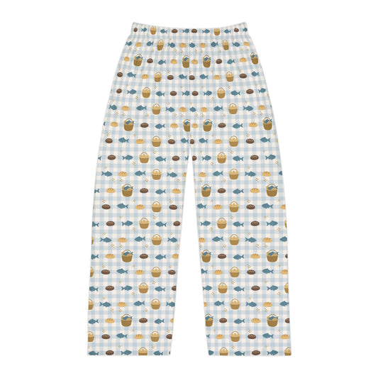 Men's Blessing Pyjama Pants | Fishes & Loaves (Blue)