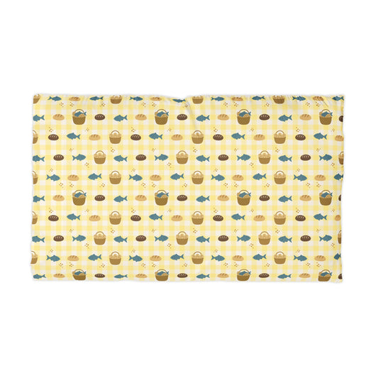 Abundance Pillowcase | Fishes & Loaves (Yellow)