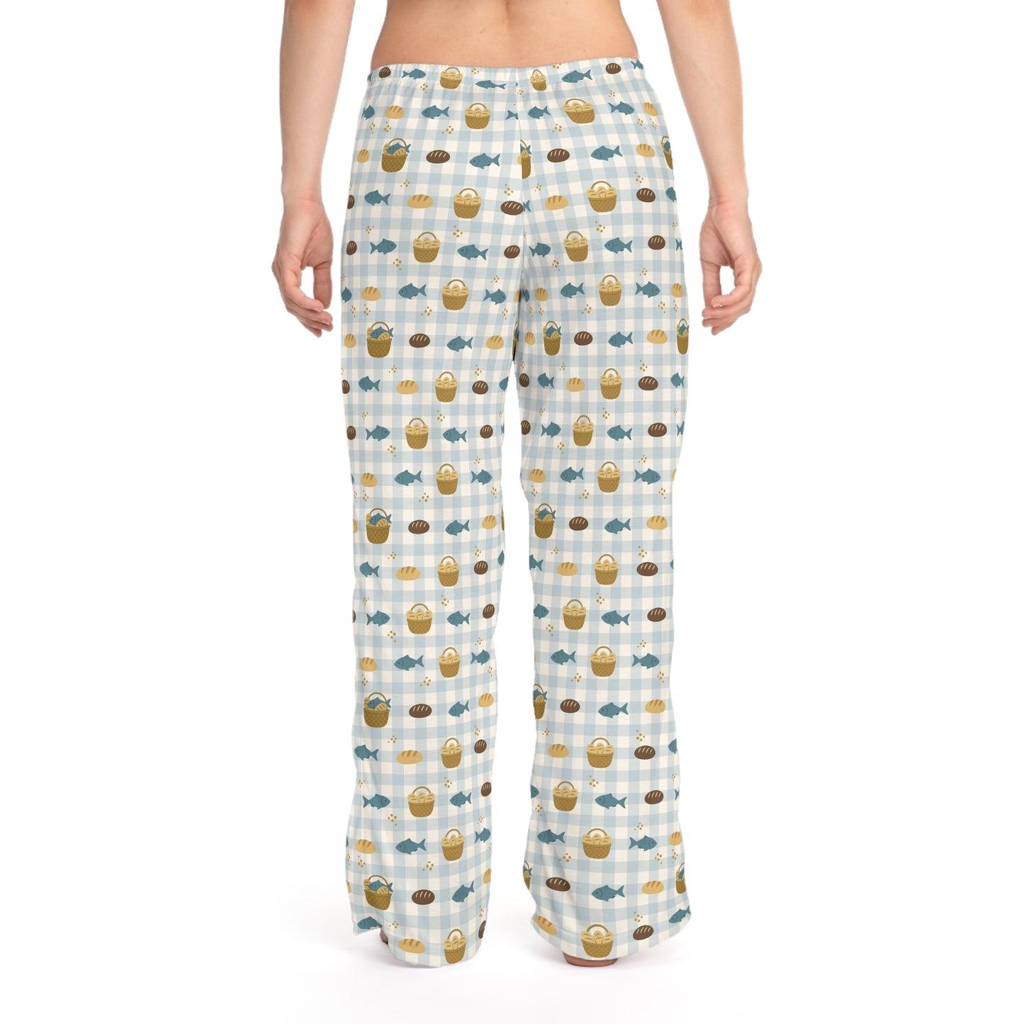 Women’s Blessing Pyjama Pants | Fishes & Loaves (Blue)