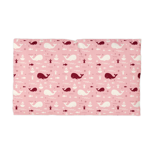 Abundance Pillowcase | Jonah & the Whale (Pink)