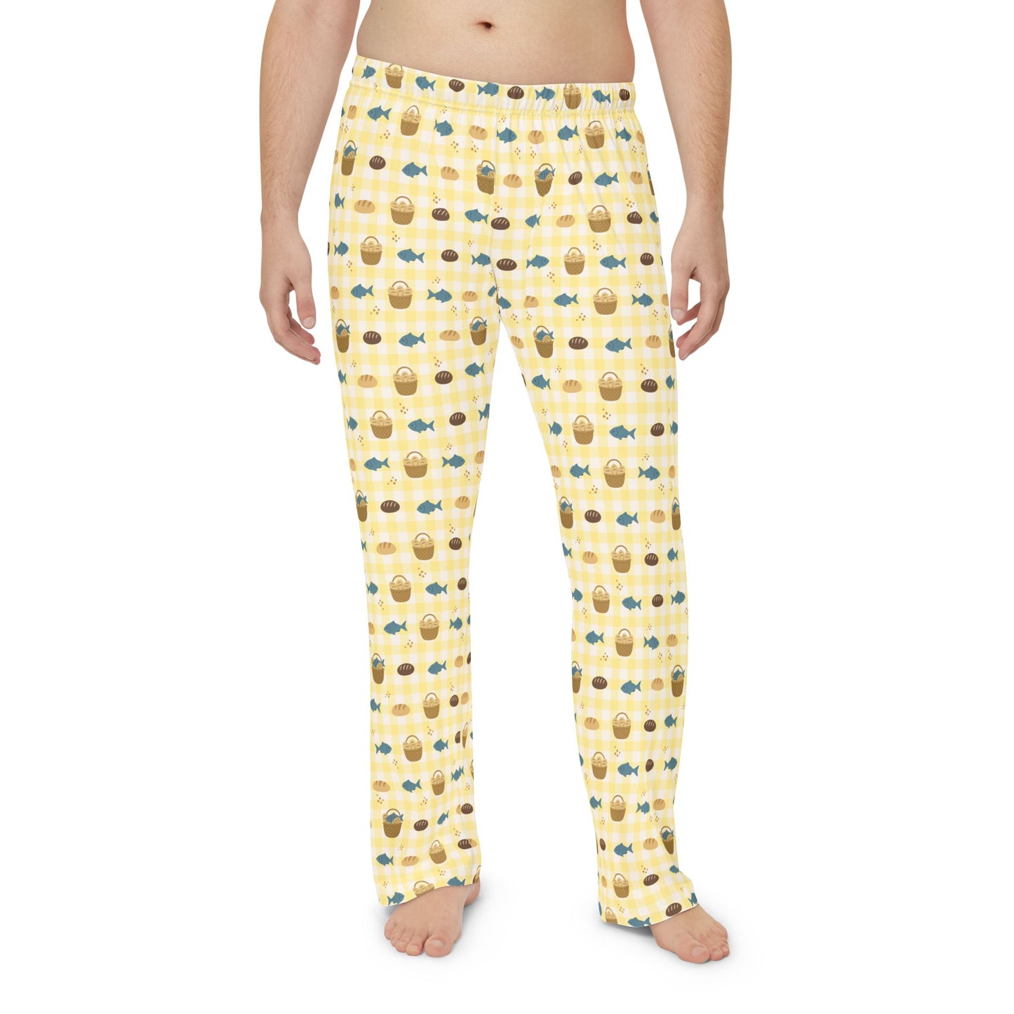 Men’s Blessing Pyjama Pants | Fishes & Loaves (Yellow)
