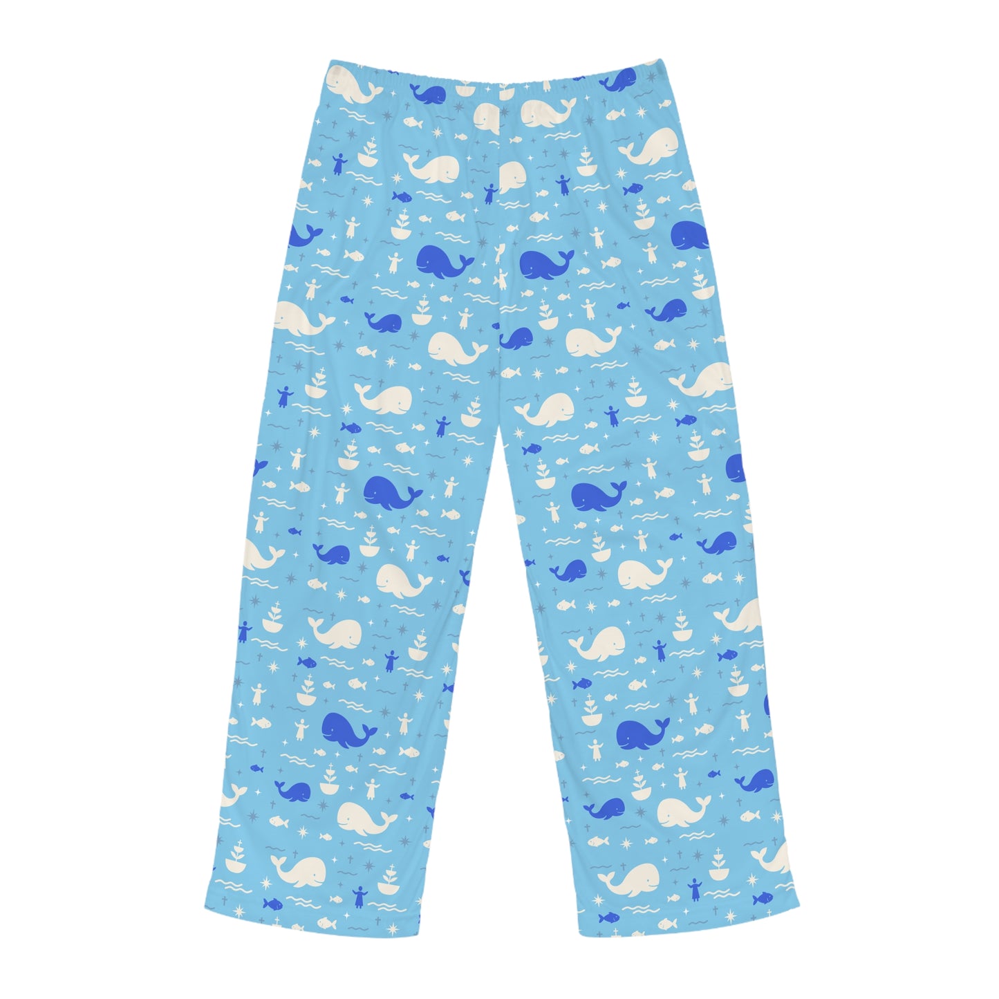 Men’s Blessing Pyjama Pants | Jonah & the Whale (Blue)