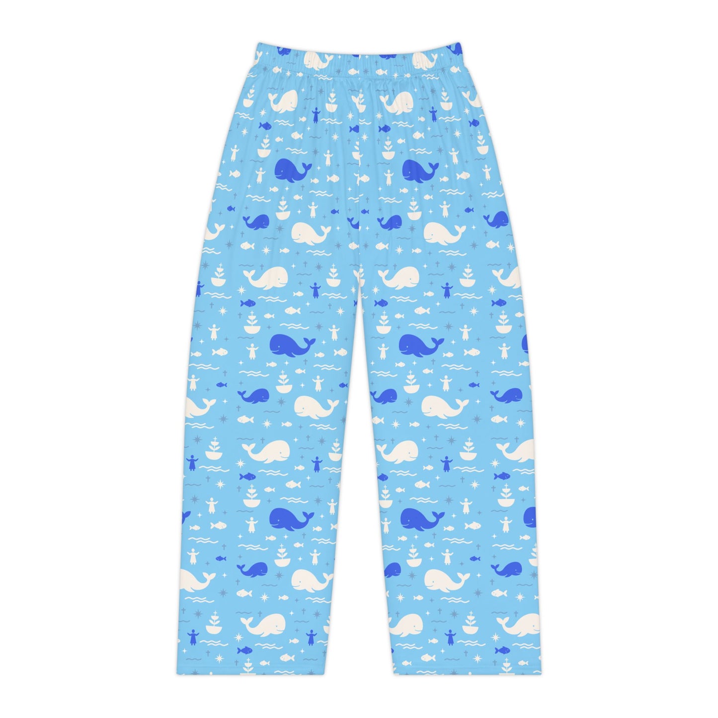 Women’s Blessing Pyjama Pants | Jonah & the Whale (Blue)