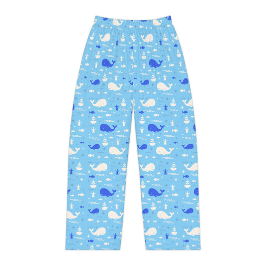 Women’s Blessing Pyjama Pants | Jonah & the Whale (Blue)