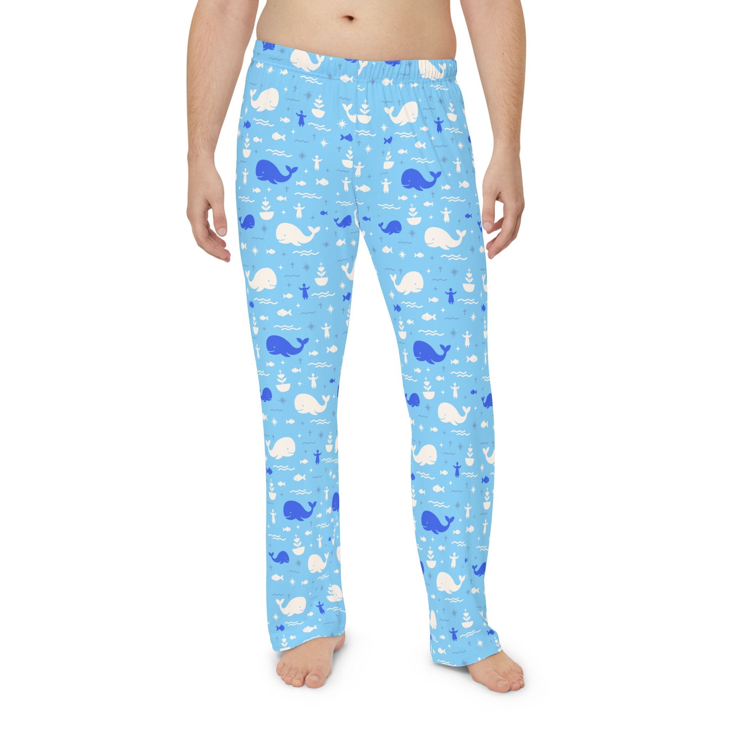 Men’s Blessing Pyjama Pants | Jonah & the Whale (Pink)