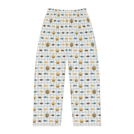 Women’s Blessing Pyjama Pants | Fishes & Loaves (Blue)