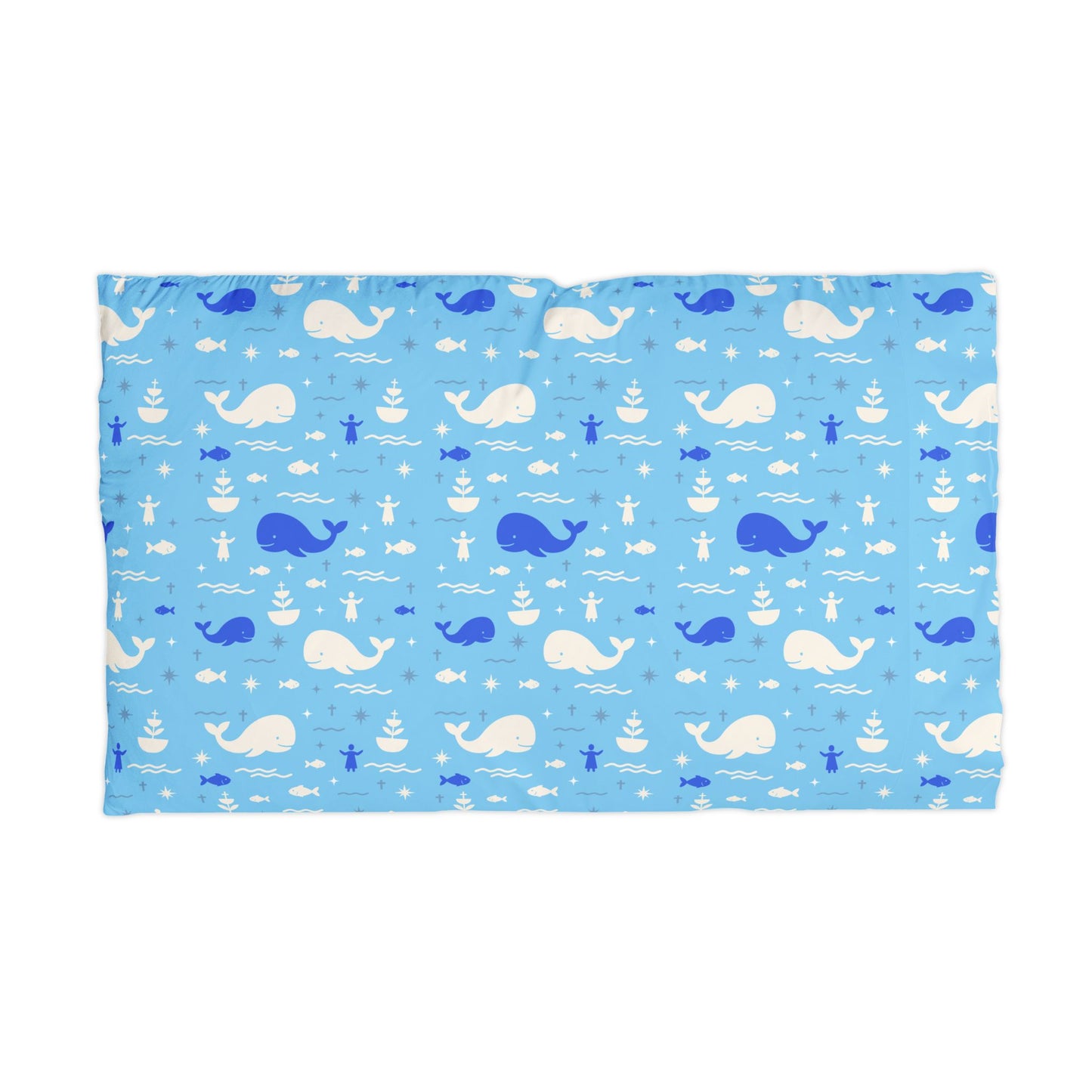 Abundance Pillowcase | Jonah & the Whale (Blue)