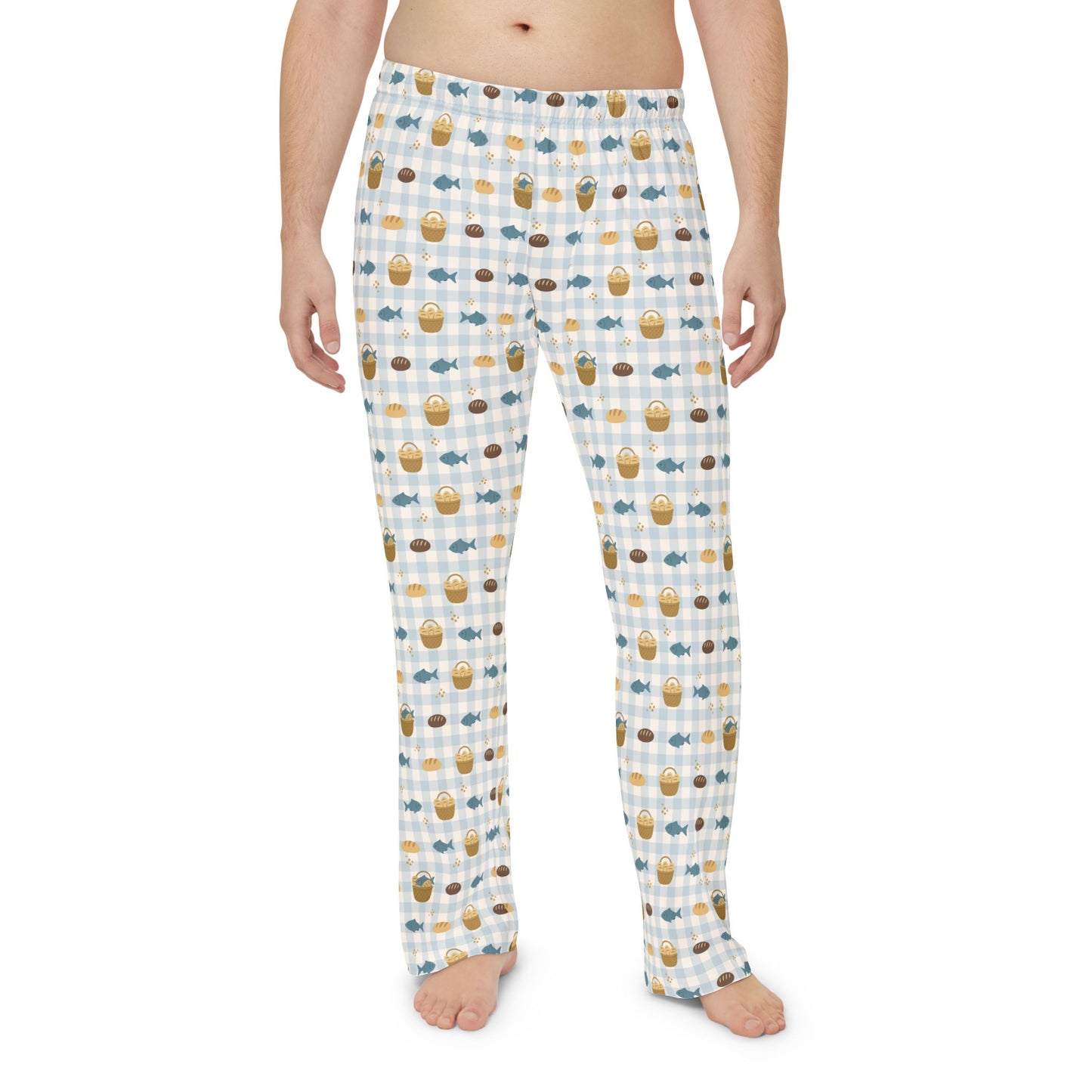 Men's Blessing Pyjama Pants | Fishes & Loaves (Blue)