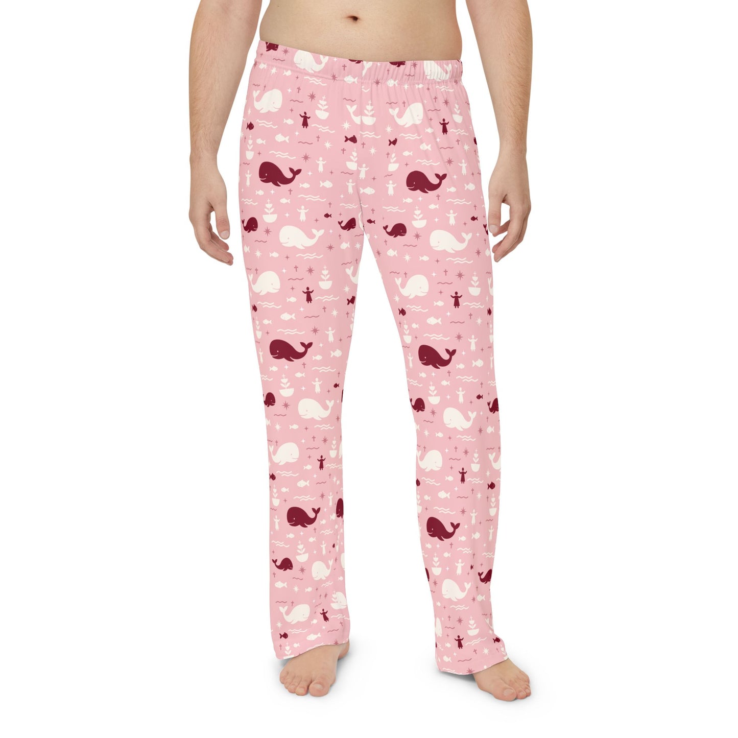Men’s Blessing Pyjama Pants | Jonah & the Whale (Pink)